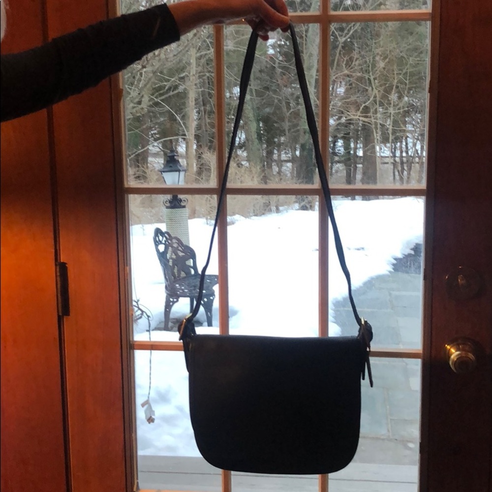Navy Blue Coach Messenger Bag